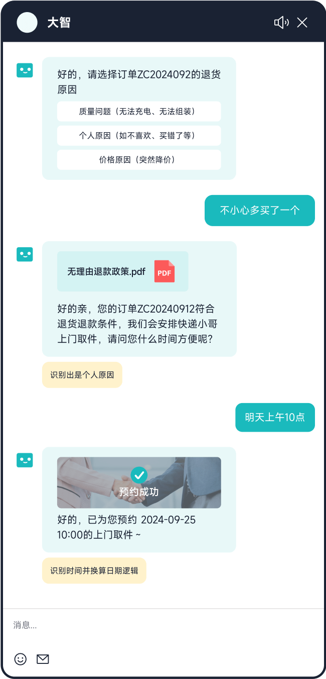 模糊抽象意图识别_更拟人的大模型机器人_智齿科技智能化方案